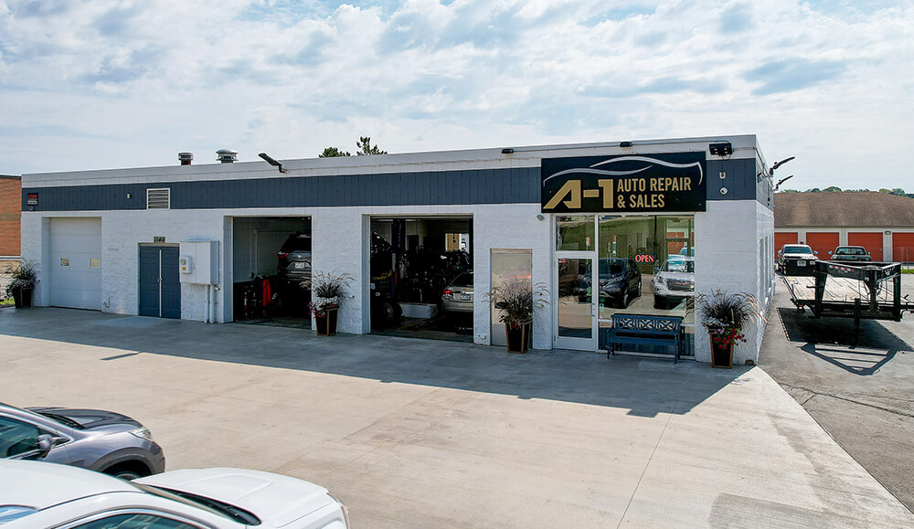 A-1 Auto Repair & Sales mechanic shop and trailer showroom in Waukesha, WI